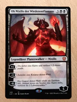 Mtg Magic: Ob Nixilis der Wiederentflammte, Reignited, DEUTSCH Planeswalker - Image 1