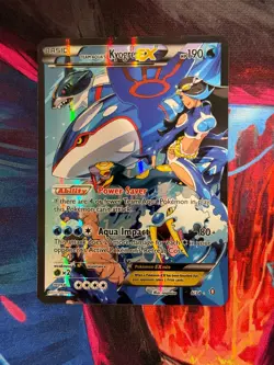 Pokemon Team Aqua's Kyogre EX 6/34 Double Crisis Ultra Rare Full Art Holo 🔥 - Image 1