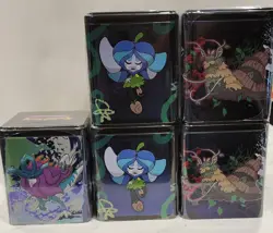 POKEMON 2025 STACKING TIN LOT Of 5. 15 BOOSTER PACKS NEW FACTORY SEALED! - Image 4