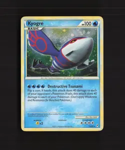 Kyogre 12/95 Call of Legends SWIRL Holo Rare Pokemon Card LP - Image 1