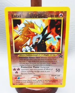 Pokemon Entei #34 Holo - 2001 Wizards Black Star Promo - Near Mint NM/LP+ - Image 1