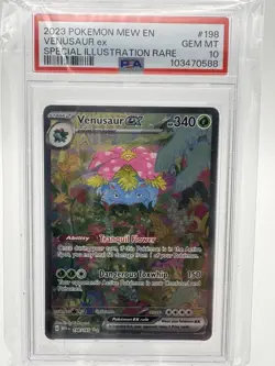 Pokemon TCG Venusaur EX 198/165 Scarlet & Violet 151 PSA 10 GEM MINT - Image 1