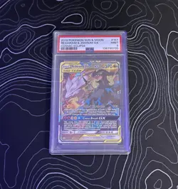 PSA 9 Pokemon TCG Reshiram and Zekrom Tag Team Sun & Moon GX #157 - Image 1