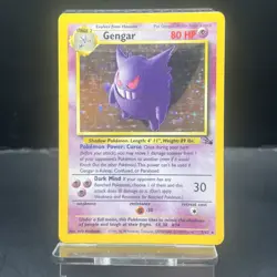 👻 Pokemon TCG Gengar 5/62 - Fossil Holo - WOTC Vintage - Light Play (LP) 👻 - Image 1