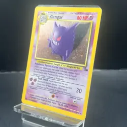 👻 Pokemon TCG Gengar 5/62 - Fossil Holo - WOTC Vintage - Light Play (LP) 👻 - Image 3