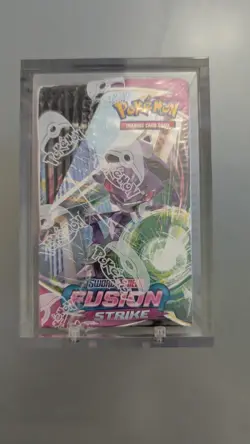Pokemon Fusion Strike Booster Box - Brand New & Factory Sealed with acrylic case - Image 2