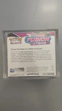 Pokemon Fusion Strike Booster Box - Brand New & Factory Sealed with acrylic case - Image 3