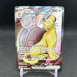 Pokemon Team Rocket's Persian EX 219/182 - Full Art Holo - Sv10 Destined Rivals - Image 1