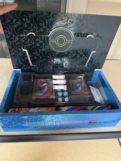 Pokemon Opened Mega Charizard EX UPC incl. Deckbox, Sleeves, Dice, Coin Playmat - Image 2