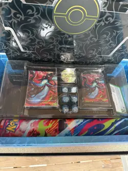 Pokemon Opened Mega Charizard EX UPC incl. Deckbox, Sleeves, Dice, Coin Playmat - Image 3