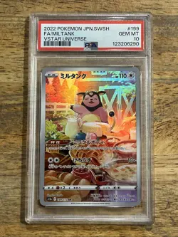 GRADED PSA 10 2022 Pokemon JPN.SWSH FA/Miltank VStar Universe #199 - Image 1