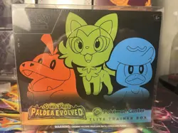 Sealed Pokemon Center Exclusive Paldea Evolved Elite Trainer Box - Image 1