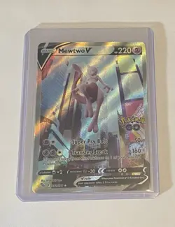 Mewtwo v (Alternate Full Art) 072/078 Pokemon Go Holo - Pokemon TCG - NM - Image 3