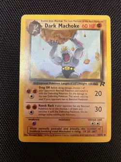 Pokemon TCG - Dark Machoke 40/82 - Team Rocket - LP/MP - Image 1