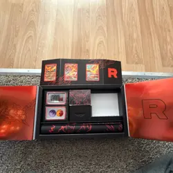 Pokemon Team Rocket's Moltres UPC Box, Mat, Deck Box, PROMOS, No Packs - Image 1