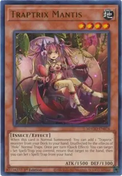 Traptrix Mantis - MAGO-EN076 - Rare - 1st Edition - Lightly Played - Image 1