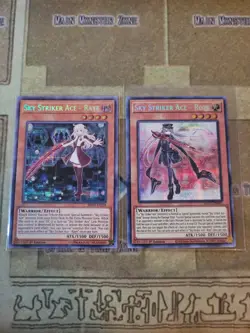 YUGIOH SKY STRIKER ACE RAYE MP19 + SKY STRIKER ACE ROZE MP21 SECRET 1ST ED NM - Image 1