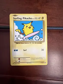 Pokemon TCG Surfing Pikachu Evolutions Card 111/108 Regular Secret Rare 2016 - Image 1