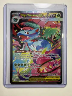 Pokemon Mega Venusaur EX 177/132 Me01: Mega Evolution Special Rare Holo Card - Image 1