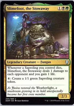 Slimefoot, the Stowaway U Dominaria 205 LP MTG - Image 1