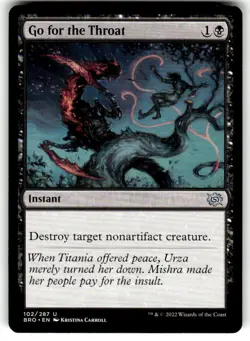 Go for the Throat The Brothers' War Regular MTG - Image 1