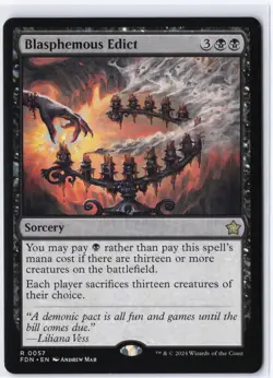 Blasphemous Edict Foundations #57 MTG NM / M - Image 1