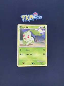 Pokemon TCG Chikorita HeartGold SoulSilver 59/123 Regular MP. - Image 1