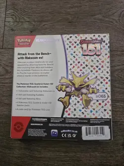 Pokemon TCG: Scarlet & Violet 151 Alakazam ex Collection Box Factory Sealed - Image 2