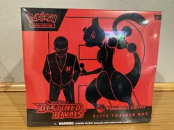 Pokemon Destined Rivals Pokemon Center Exclusive ETB Elite Trainer Box Sealed - Image 1