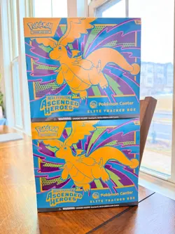 X2 Pokemon TCG: Mega Evolution Ascended Heroes Pokemon Center ETB IN HAND 🔥✅ - Image 1