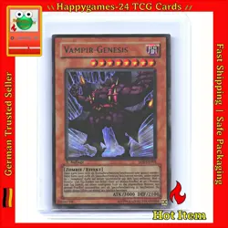 Vampir-Genesis -1. ED. - UR - YuGiOh! - Zombie Madness Karte TCG SD2-DE001 /M43 - Image 1
