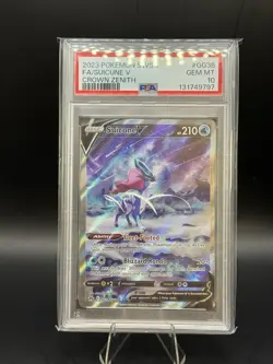 Pokemon Suicune v Crown Zenith Galarian Gallery Holo Ultra Card GG38/GG70 PSA 10 - Image 1