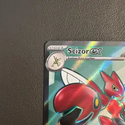 Scizor ex 195/162 Temporal Forces (TEF) NM Full Art Pokemon Card - Image 3