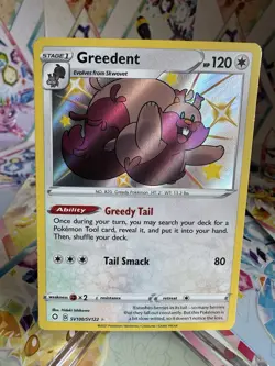 Greedent Holo SV100/SV122 Shining Fates Shiny Vault Pokemon Card - Image 1
