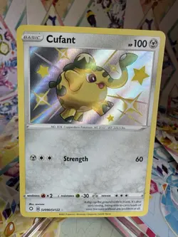 Cufant SV090/SV122 Shining Fates Baby Shiny Rare Pokemon TCG Card - Image 1