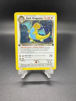 1st Edition Dark Dragonite 5/82 Team Rocket Set Holo Rare 2000 Pokemon Card NM - Image 1