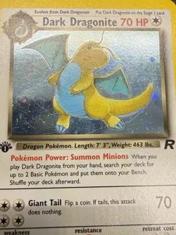 1st Edition Dark Dragonite 5/82 Team Rocket Set Holo Rare 2000 Pokemon Card NM - Image 5
