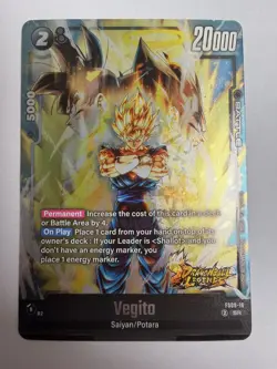 Super Vegito FS09-16 DB Legends Stamp Foil Dragon Ball Super Card Game | NM - Image 1