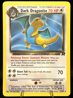 Dark Dragonite 22/82 Team Rocket Regular - Pokemon Card - LP - Image 1