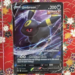 Umbreon V SWSH: Sword & Shield Promo Cards Pokemon Single Strike Holo Promo 2022 - Image 1
