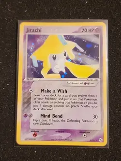 Pokemon TCG Jirachi Holo Rare Card 8/101 EX Hidden Legends - Image 1