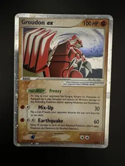Groudon EX 038 Promo Pokemon Card Near Mint Minus NM- - Image 1