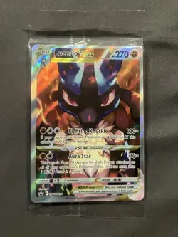 Pokemon TCG Lucario VSTAR SWSH291 Promo Holo Card English - Mint In Wrapper! - Image 1