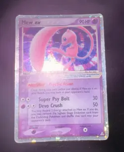 Pokemon Card-Mew Ex-Ex Holon Phantoms-Holo-100/110-ENG-Played - Image 1