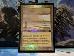 MTG Remote Farm FOIL Mercadian Masques 1999 Old Foil Land MMQ 323 LP - Image 1