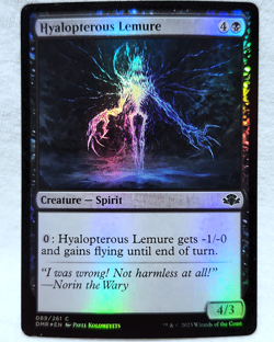 Hyalopterous Lemure 89/261 Dominaria Remastered Foil Magic The Gathering TCG - Image 1