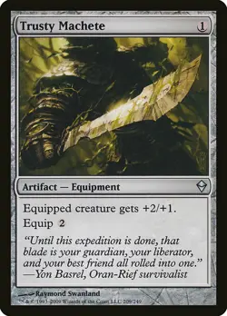 1x Trusty Machete - NM English MTG - Zendikar - Image 1