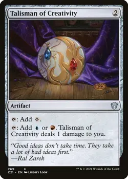 Talisman of Creativity - #269 - Commander 2021 - CUC NM MTG - Image 1