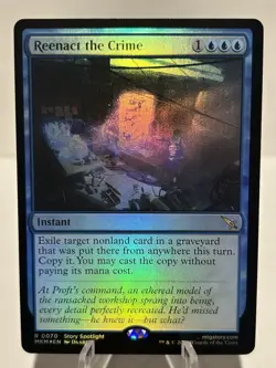 Reenact the Crime 70 R Murders at Karlov Manor FOIL NM MTG - Image 1