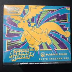 Pokemon TCG Ascended Heroes Pokemon Center Exclusive Elite Trainer Box ETB - Image 1